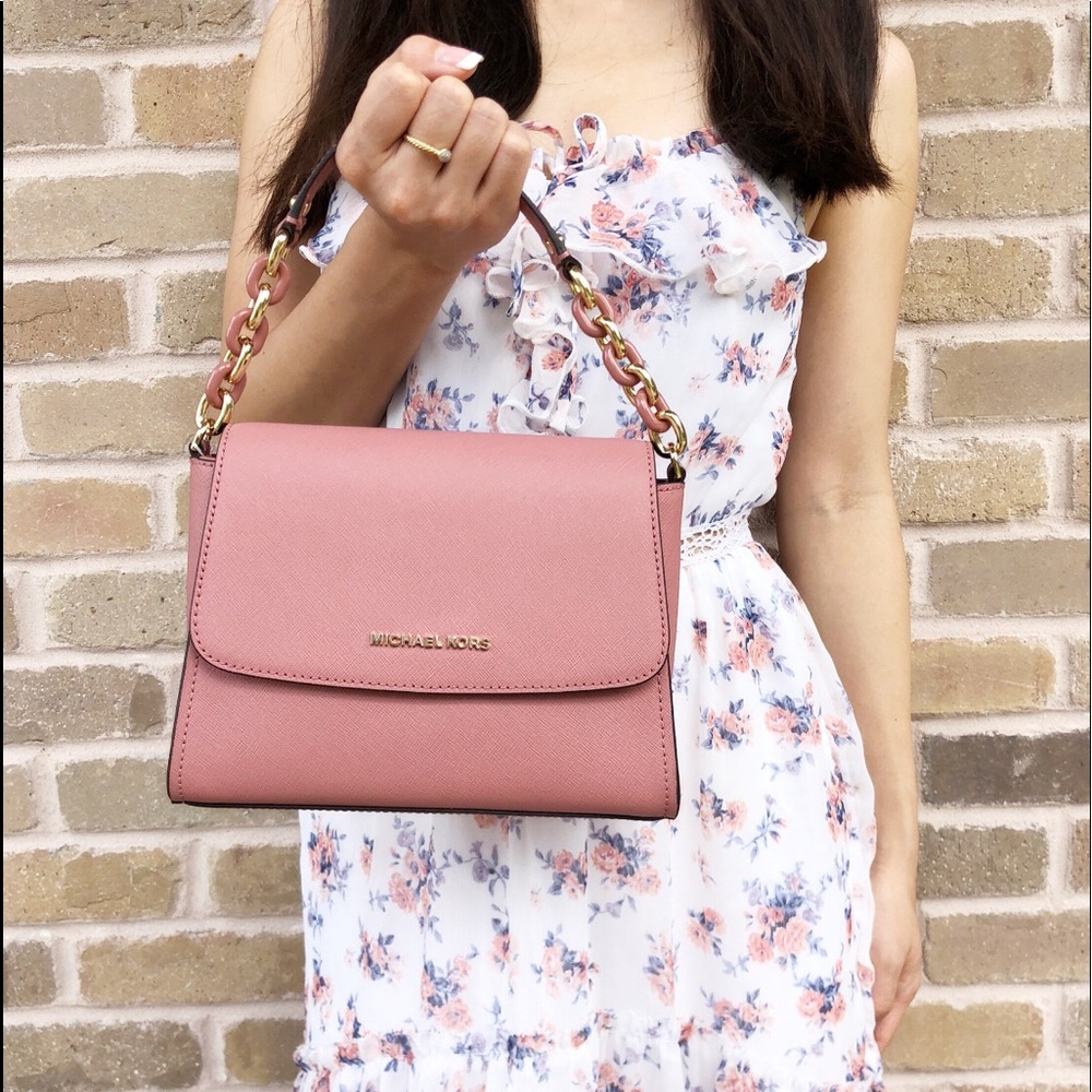Gaby’sBags👜💕-NWT Michael Kors Purse Rose Pink - Picture 4 of 8